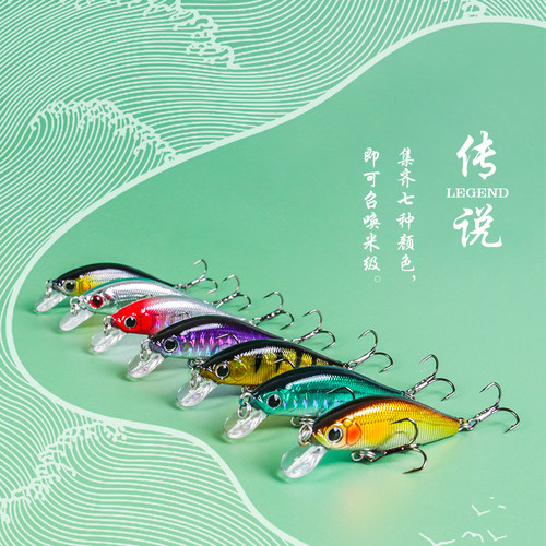 微物颤沉小米诺溪流缓沉马口翘嘴鲈鱼鳟鱼红眼鱼沉水米诺路亚假饵 - 图2