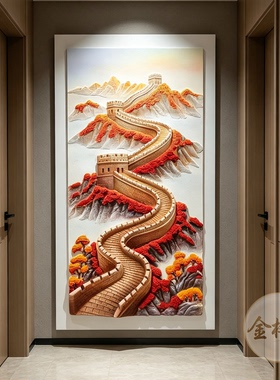 纯手油画白色骏马立体浮雕装饰画