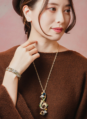 设计感Palnartpoc大音符项链