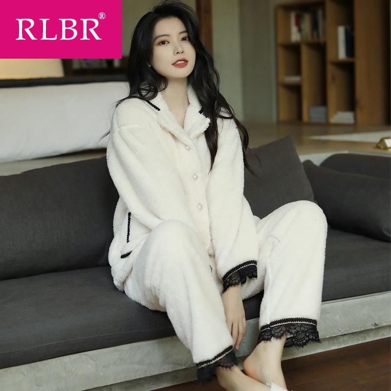 rlbr 2021年新款冬季网红北极绒睡衣 RLBR睡衣/家居服套装