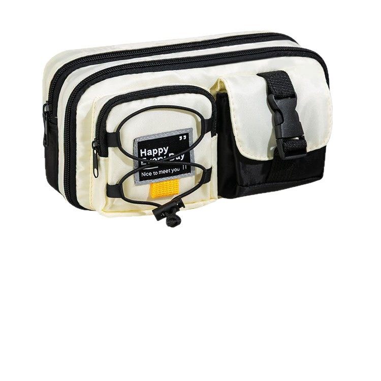 硬核工装风！男孩款多功能笔袋2026新款文具盒男生初中高中黑色耐脏文具袋小学生简约大容量小众高颜值铅笔盒,淘宝优惠券,粉丝福利购,淘宝优惠卷