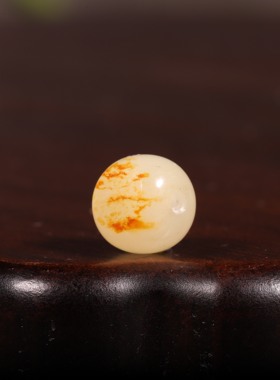 籽料新疆和田玉12mm正宗