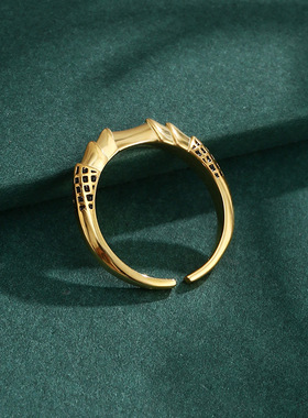 日本coss koko银老头环戒指 女巫梅林娜灵马哨笛指环 托雷特 艾