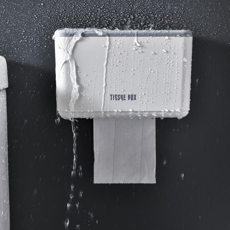 2个装PinTu卫生间纸巾盒免打孔厕所抽纸壁挂家用洗手间卷纸置物架 - 图2
