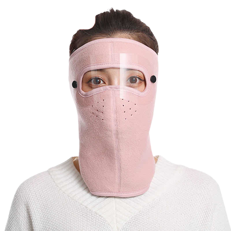 2021新品秋冬款防寒保暖口罩护目可拆卸镜片防起雾全脸护脖子面罩 - 图3