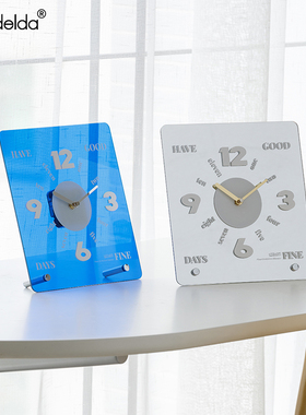 优选Mandelda现代简约客厅卧室创意座钟家居玄关装饰品酒柜桌面摆