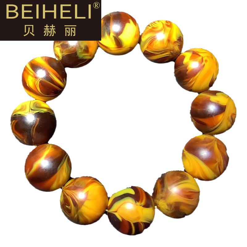 天然龙延香灰手串男女生士蜜蜡手链 贝赫丽手串/宝珠