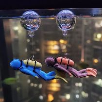 Home Aquarium Decoration Fish Tank Cartoon Ornaments Plants