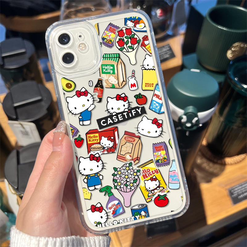 helloKitty手机壳hello苹果14iPhone13鞠婧祎同款kitty猫12promax猫咪8p周边vivo凯特oppo哈喽kt猫适用15透明 - 图2