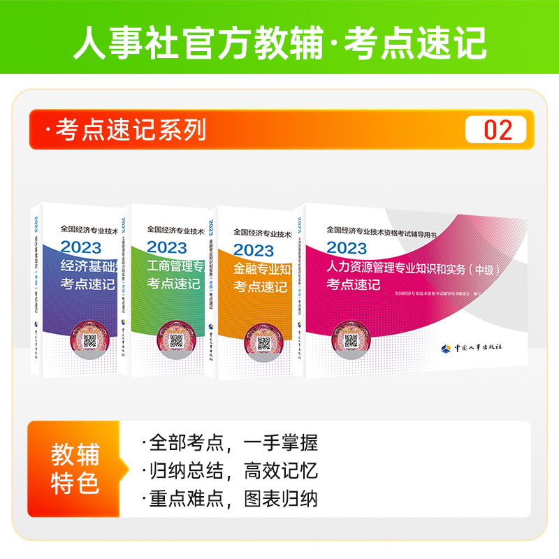 2024年中级经济师考点速记官方教材中国人事出版社人力资源工商管理金融经济基础知识财税建筑与房地产知识产权保险农业运输经济 - 图2