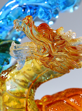 速发琉璃龙品神卦金钱龟四八兽工艺品家居故宫文创酒柜装饰龟中式