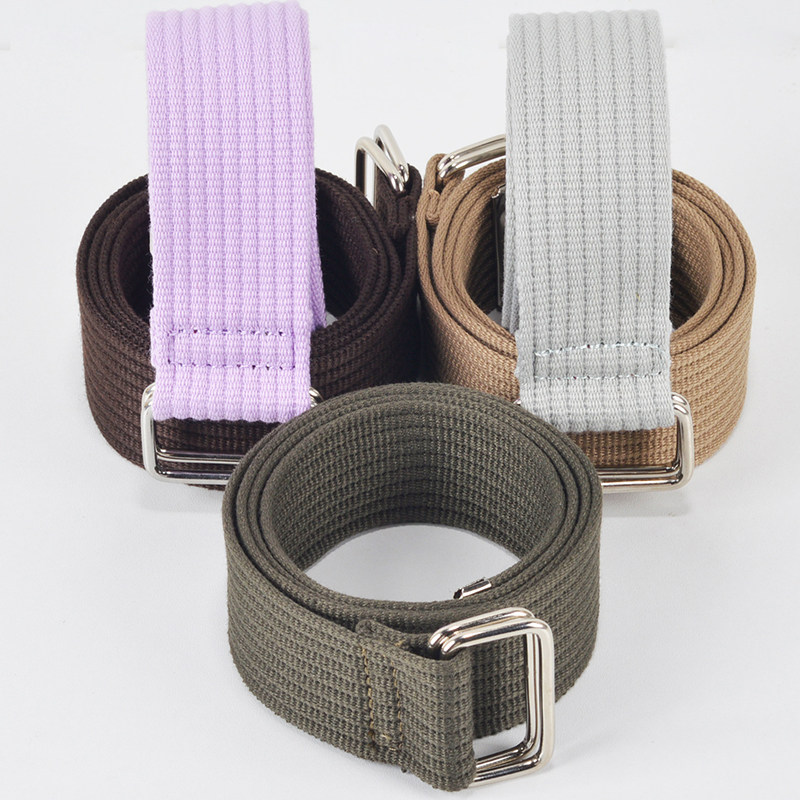 新潮款帆布腰带男女年轻人双环扣编织裤带百搭时尚个性黑色皮腰带,淘宝优惠券,粉丝福利购,淘宝优惠卷