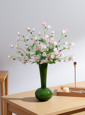 客厅风铃草仿真花瓶插花摆件