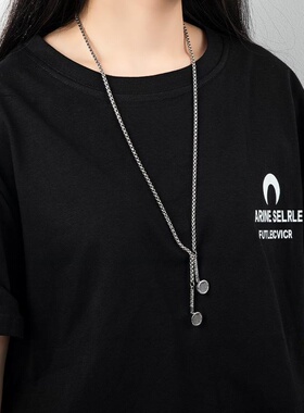 耳机项链嘻哈男潮ins个性欧美街头链子配饰女hiphop百搭网红吊坠