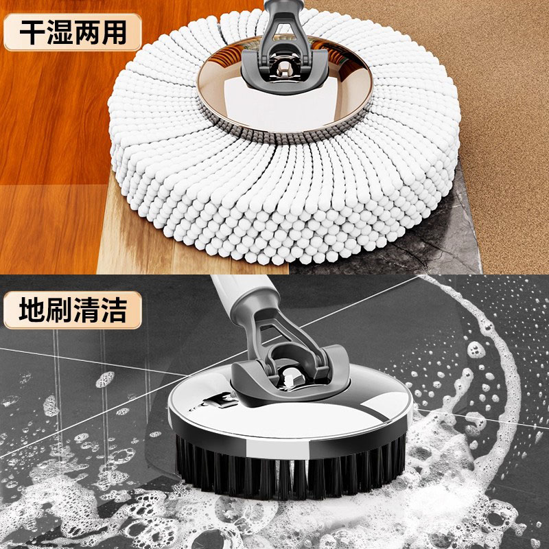 德国免手洗旋转拖把家用双驱甩干地拖自动脱水式布桶一拖墩布拖净 - 图2