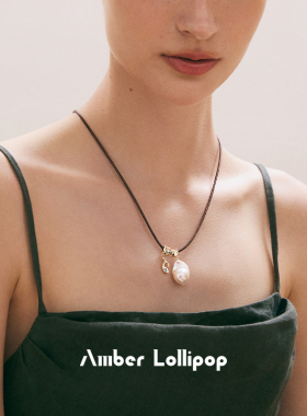 安铂洛利巴洛克珍珠吊坠项链女