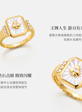 AmberLollipop白贝母戒指