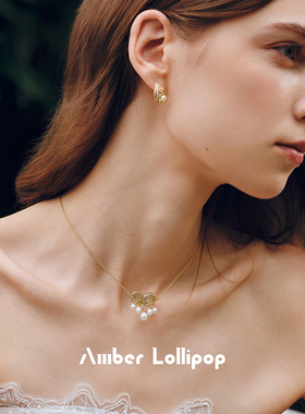 AmberLollipop流苏珍珠项链女