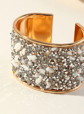 Temperament fashion metal diamond gravel Bracelet镶钻手镯女