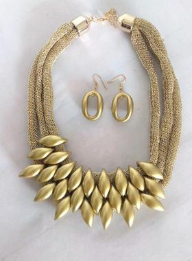 fashion brand necklaces Earrings women欧美大牌时尚项链耳环女