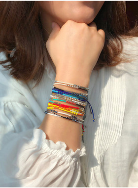 小众轻奢民族风米珠多层手链National Style NEW Bracelets women
