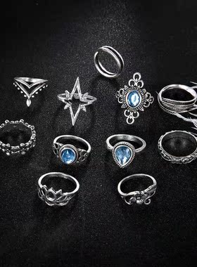 New accessories joint rings Vintage knuckle Ring Set复古戒指