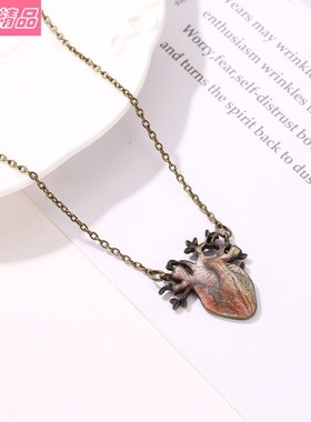 Simple Retro Tree Root Elk Necklace Girls Clavicle Chain颈链