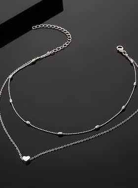 bead chain Big love anklet women's Necklace foot ornaments饰
