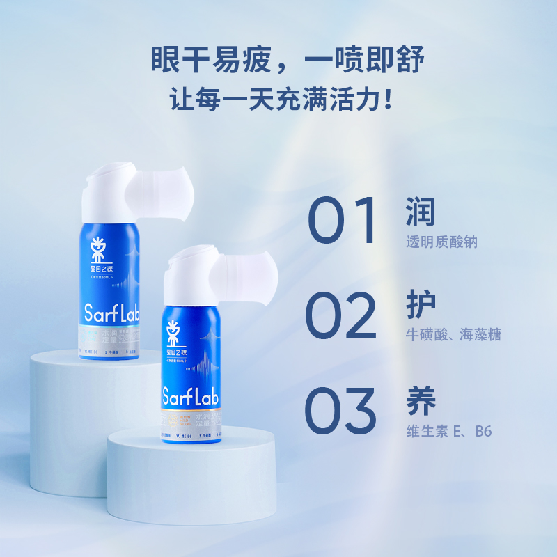 星目之源水润定量护眼喷雾人工泪液眼睛干涩模糊润眼液便携型60ml