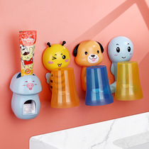 Children Cartoon Toothbrush Gargle Cup Bathroom Wash Cup Baby Toothbrush Rack Bee Puppy Styling Wash Cup Sleeve