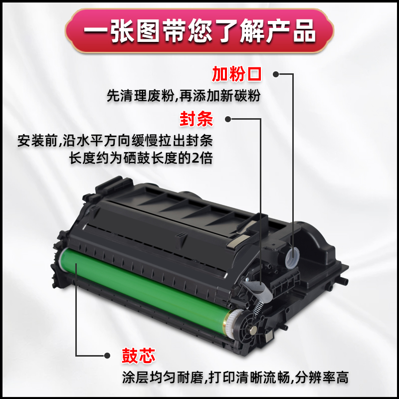 m610dn墨粉盒7PS82A适用惠普LaserJet Enterprise M611x打印机7PS85A能加粉611dn硒鼓HP147A碳粉盒w1470a晒鼓-图2