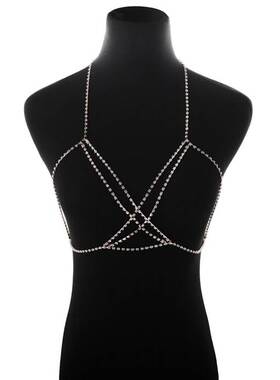 女胸链身体链 women body chest chain bra цепь грудь