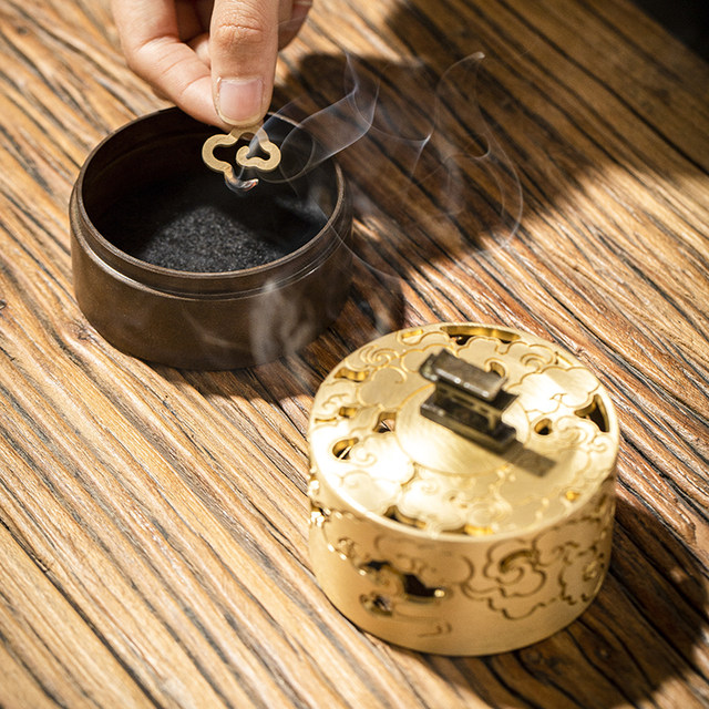 Nanjue pure copper aromatherapy stove comes with 20 pieces of natural agarwood