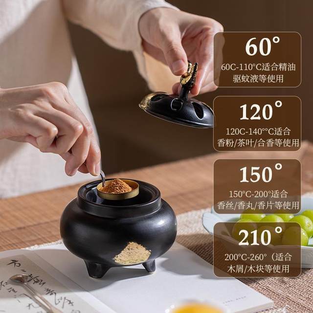 Taiwan temperature control chip Japanese electric incense burner comes with base