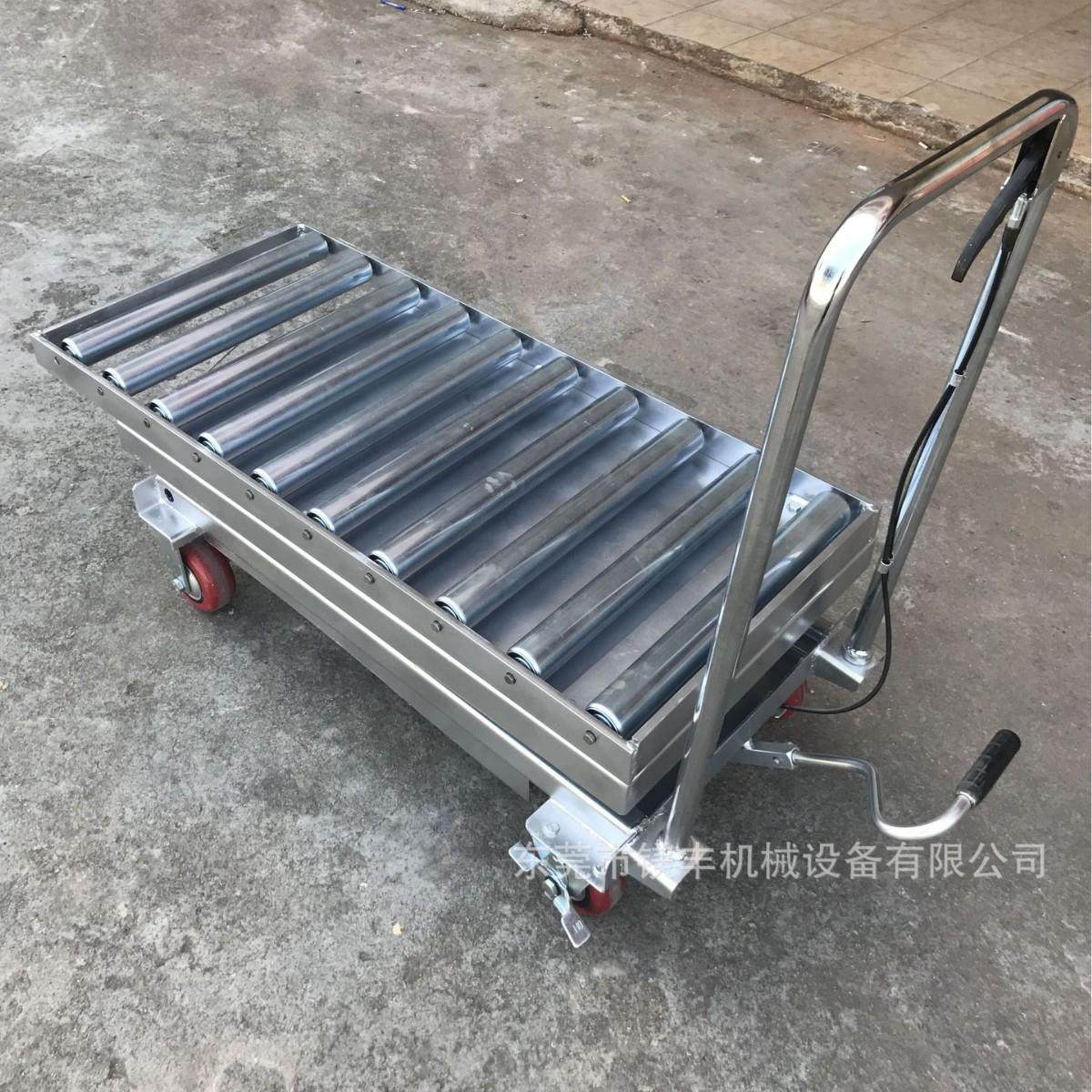 辊筒式平台车上模液压升降推车不锈钢/镀锌手动滚筒模具车,淘宝优惠券,粉丝福利购,淘宝优惠卷