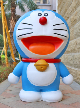 哆啦a梦大号摆件户外落地雕塑店铺奶茶店门口叮当猫卡通美陈装饰