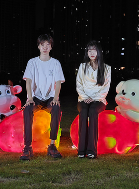 户外公园椅雕塑水果动物造型景区公园装饰品网红打卡拍照美陈摆件