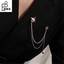 Planet Chain Brooch 2021 New Tide Individuality Women Temperament 100 Hitch Subepin Clothes Accessories Adornment