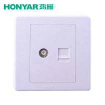 New products Hongpin Goose Switch Socket X3 Mei Yi Department B Column 8 Network Type TV Computer Information Network 6 socket panel