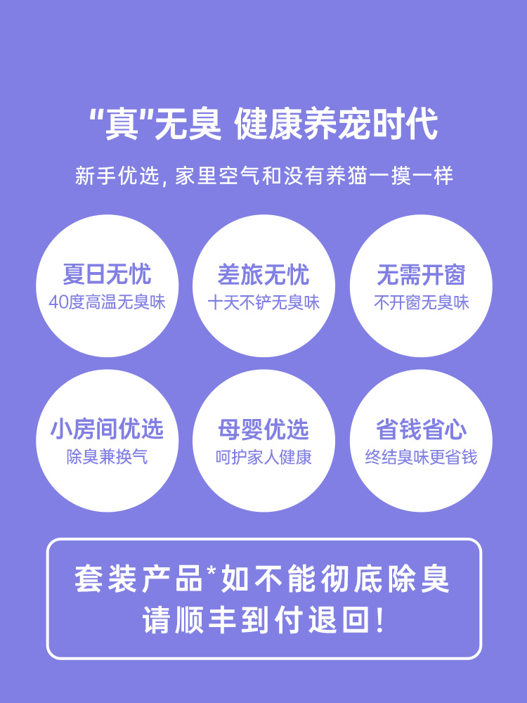 它医生宠物自动猫砂盆新风排气除臭珠神器通风厕所防臭净味换气扇-图2