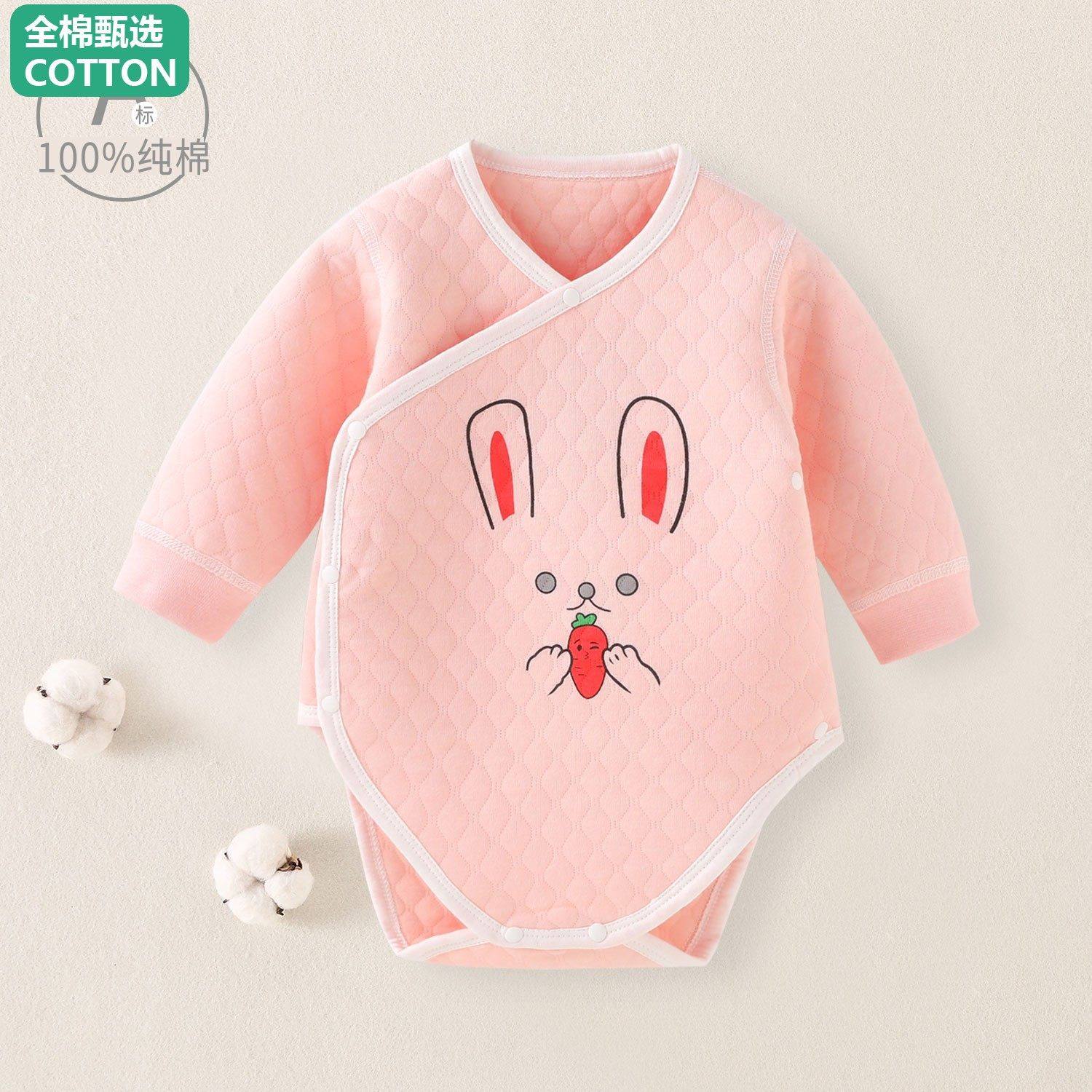 全棉母婴纯棉新生儿婴儿包屁衣秋冬加厚纯棉内衣春秋打底宝宝睡衣,淘宝优惠券,粉丝福利购,淘宝优惠卷