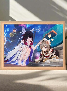 原神月之少女哥伦比亚周边相框摆件礼物愚人众执行官月光小鸽子