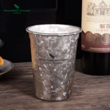 Biyi Pure Titanium Crystal Cup Outdoor Single -Layer Beer Glass Portable Water Cup Prink Cup Легкая кофейная чашка