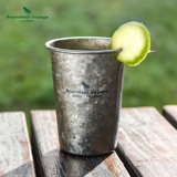Biyi Pure Titanium Crystal Cup Outdoor Single -Layer Beer Glass Portable Water Cup Prink Cup Легкая кофейная чашка