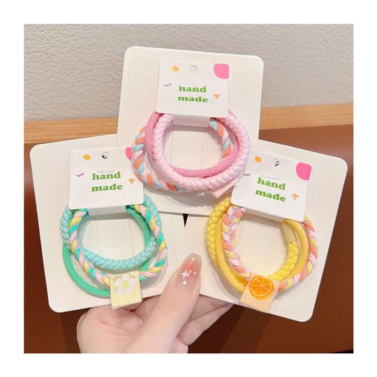 Candy-colored hair rope high ponytail rubber band for women, simple, durable and non-damaging high elastic rubber band hair rope hair tie