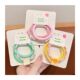 Candy-colored hair rope high ponytail rubber band for women, simple, durable and non-damaging high elastic rubber band hair rope hair tie
