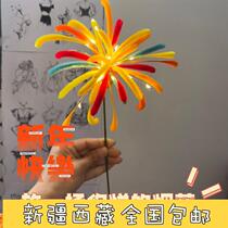 Xinjiang 2024 New Years shaking with a colorful fireworks Twist Stick Material Bag simple and good to give a bestie