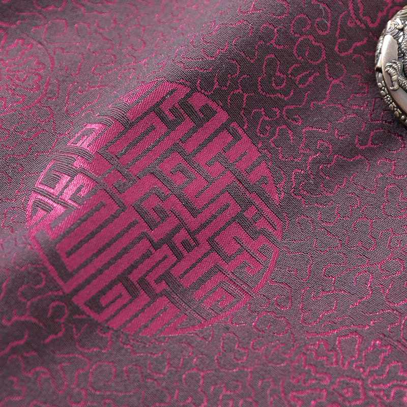 唐装男中老年生日过寿棉服 唐老头唐装