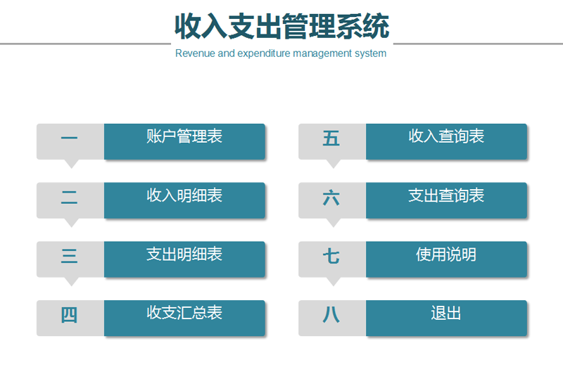 财务收支记账管理系统excel表格日常开支明细费用流水台账单模板-图0