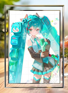 初音未来19周年水晶相框可定制